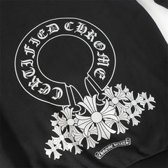 CH Letter Cross Pattern Hoodie #L3111