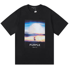 Mushroom Cloud Pattern Print T-Shirt