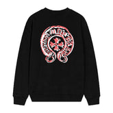 Letter Cross Pattern Sweatshirt #D03
