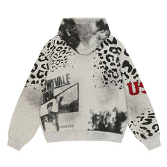 Letter Pattern Hoodie #V3460