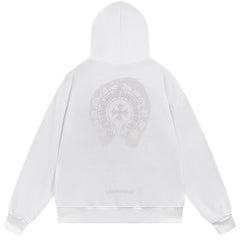 Letter Cross Pattern Hoodie #B99