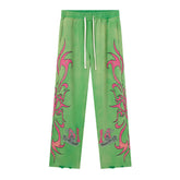 Letter Pattern Pants #V138