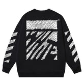 SCRIBBLE DIAG BOXY Sweatshirts