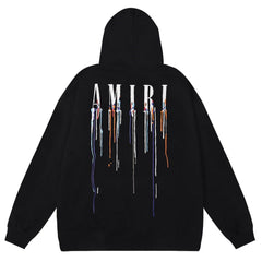 PRINTING PAINT DRIP POPOVER HOODIE