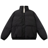 colorful laser stand collar down jacket