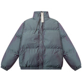 colorful laser stand collar down jacket