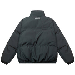 colorful laser stand collar down jacket