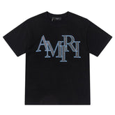 Letter Logo Print Cotton T-Shirt