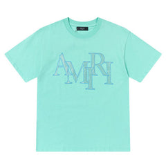 Letter Logo Print Cotton T-Shirt