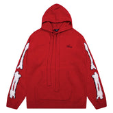 Red Core Knitted Sweater Hoodie