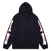 Black Core Knitted Sweater Hoodie