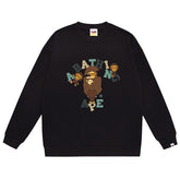 Head Cartoon Baby Milo Print Sweatshirt
