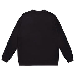 Head Pattern Letter Print Sweatshirt
