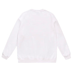 Digital Head Pattern Print Sweatshirt