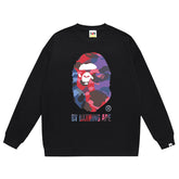 Head Pattern Print Sweatshirt