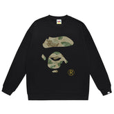 Head Camo Pattern Print Sweatshirt