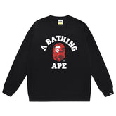 Head Letter Logo Pattern Print Sweatshirt
