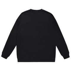 Head Letter Logo Pattern Print Sweatshirt