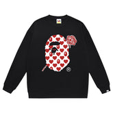 Head Rose Pattern Print Sweatshirt