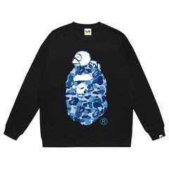 Head Pattern Print Sweatshirt