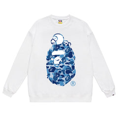 Head Pattern Print Sweatshirt