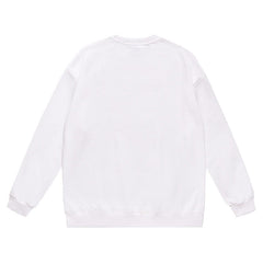 Head Leter Logo Pattern Print Sweatshirt