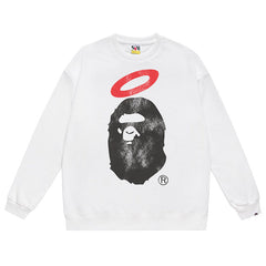 Head Pattern Print Sweatshirt