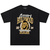 Black High Lion Skater T-Shirt