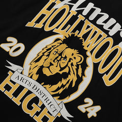 Black High Lion Skater T-Shirt