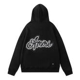 Rhinestone Pattern Letter Hoodie #7219