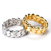Men's Polished Cuban Ring