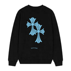 Letter Cross Pattern Sweatshirt #P06