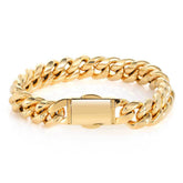 Men's Spring Clasp Cuban Bracelet #CHA044