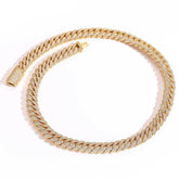 Men's Double Row Zircon Necklace #CHA084