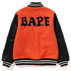 Leather Long Sleeve Baseball Jacket
