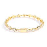 Men's Spring Clasp Zirconia Tennis Bracelet #CHA258