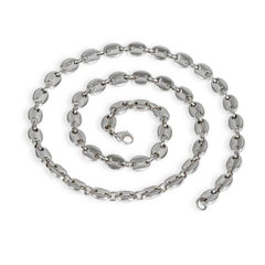 Men's Lobster Clasp Coffee Bean Necklace #CHA028