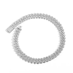 Men's Square Zircon Diamond Full Diamond Necklace #CHA137