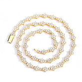 Women's Spring Clasp Airplane Tennis Necklace #CHA258