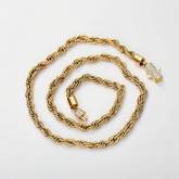 Men's Stainless Steel Diamond Buckle Necklace #CHA108