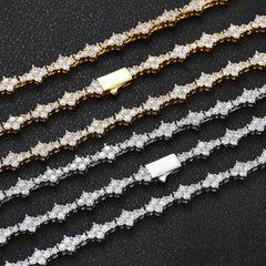 Women's Spring Clasp Airplane Tennis Necklace #CHA258