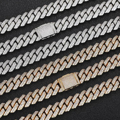 Men's Diamond-studded Cuban Necklace # CHA041