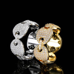 Men's Pig Nose Cuban Ring