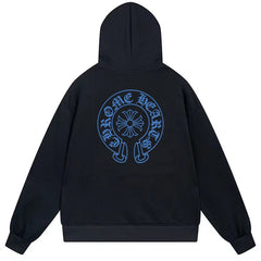 Letter Cross Pattern Hoodie #B20