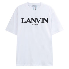 Letter Embroidery T-Shirt Whtie