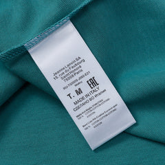 Letter Embroidery Logo T-Shirt Green