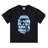 Stroke Camo By Bathing Big Head T-Shirt