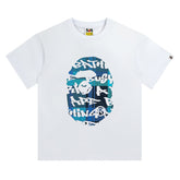 Stroke Camo By Bathing Big Head T-Shirt