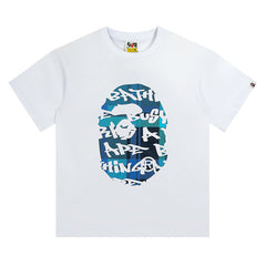Stroke Camo By Bathing Big Head T-Shirt