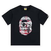 Stroke Camo By Bathing Big Head T-Shirt